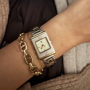 Vintage Swiss Movement Excellent Condition Givenchy two-tone Watch